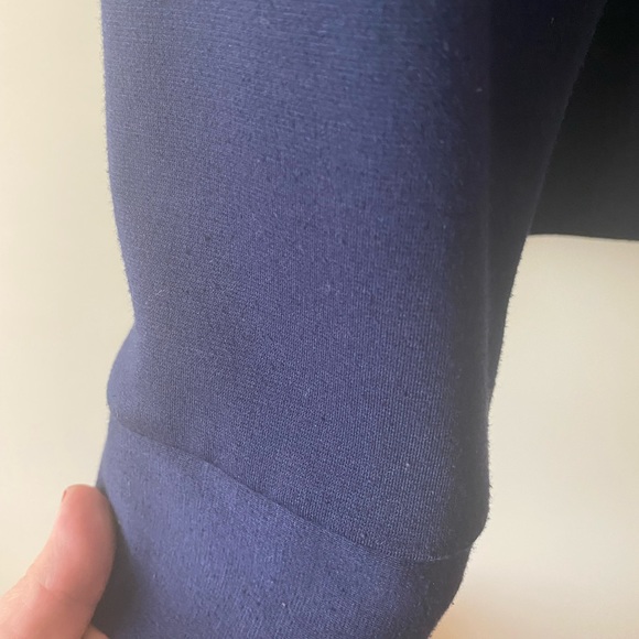 Societ+ moto style knit jacket with sharkbite hem - Picture 4 of 5